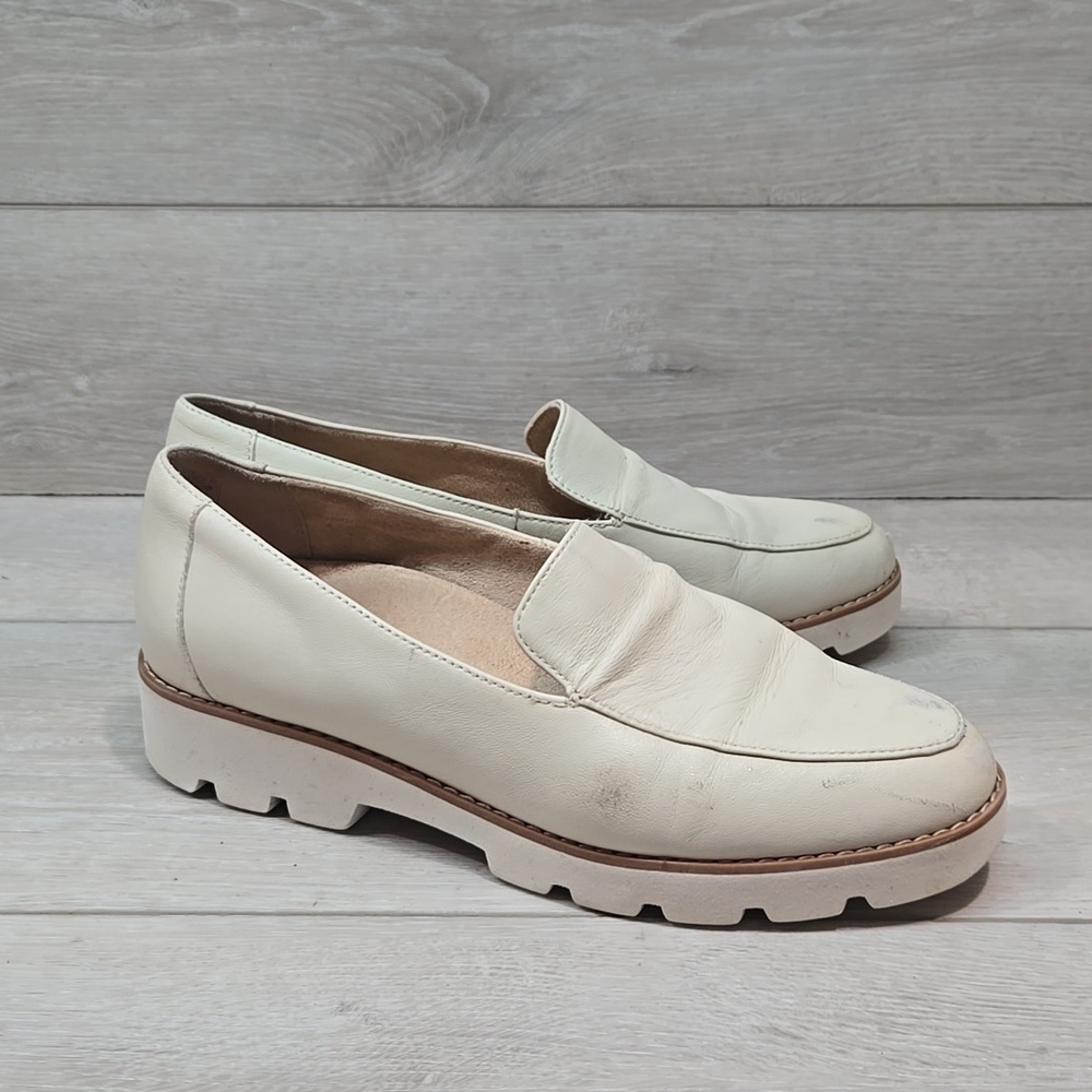 Vionic Women's Loafer Oxford Tractor Platform Loafers Shoes Sz 7.5